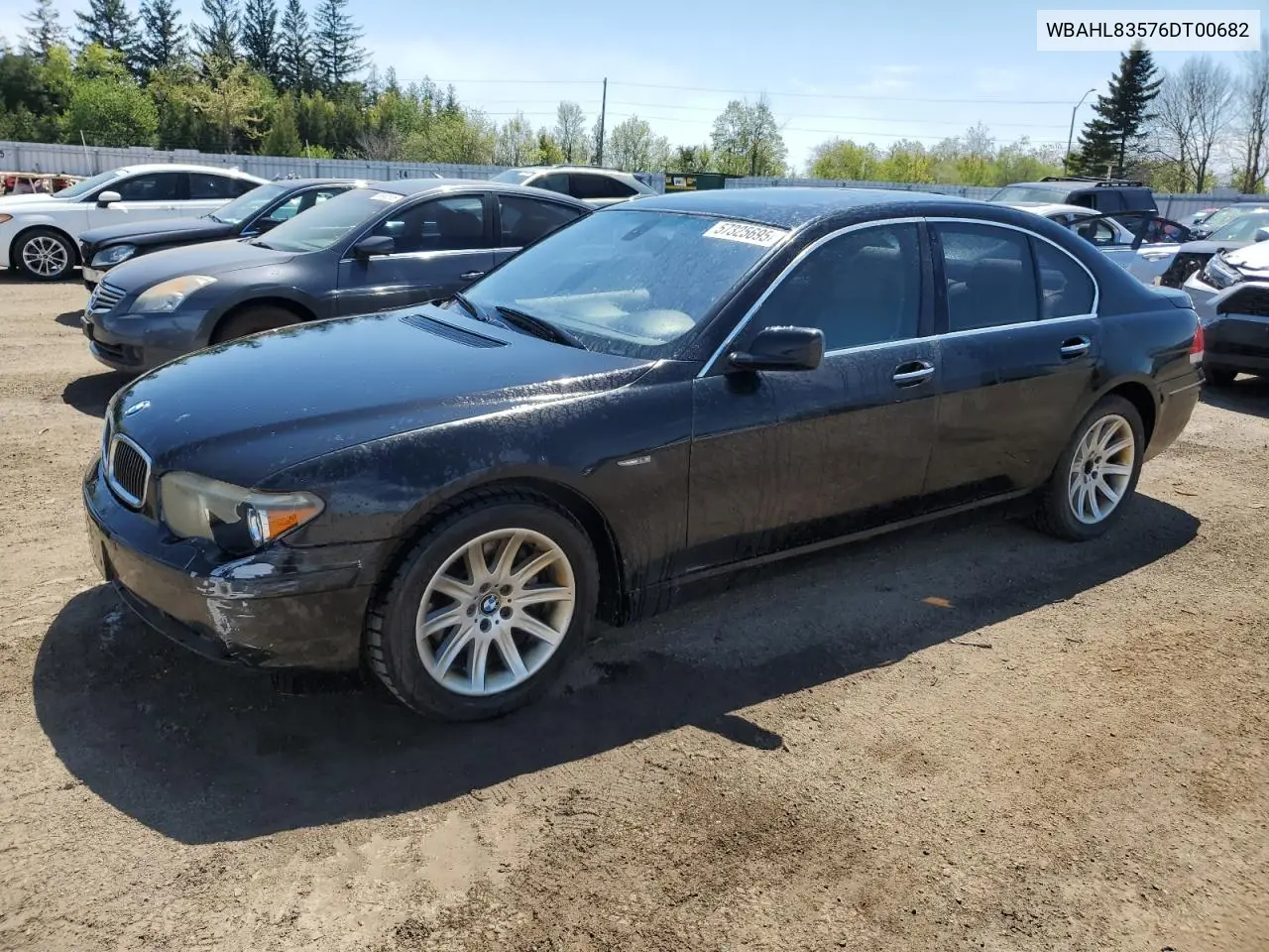 2006 BMW 750 I VIN: WBAHL83576DT00682 Lot: 57325695