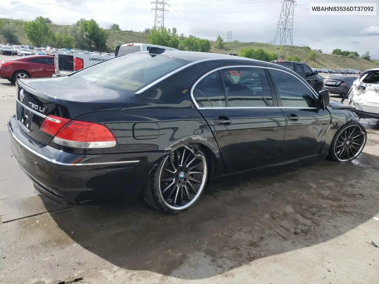 2006 BMW 750 Li VIN: WBAHN83536DT37092 Lot: 57446755