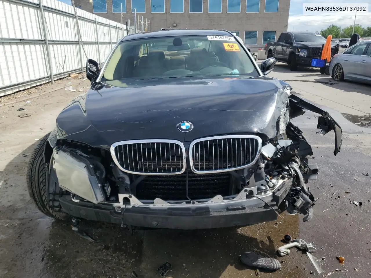 2006 BMW 750 Li VIN: WBAHN83536DT37092 Lot: 57446755