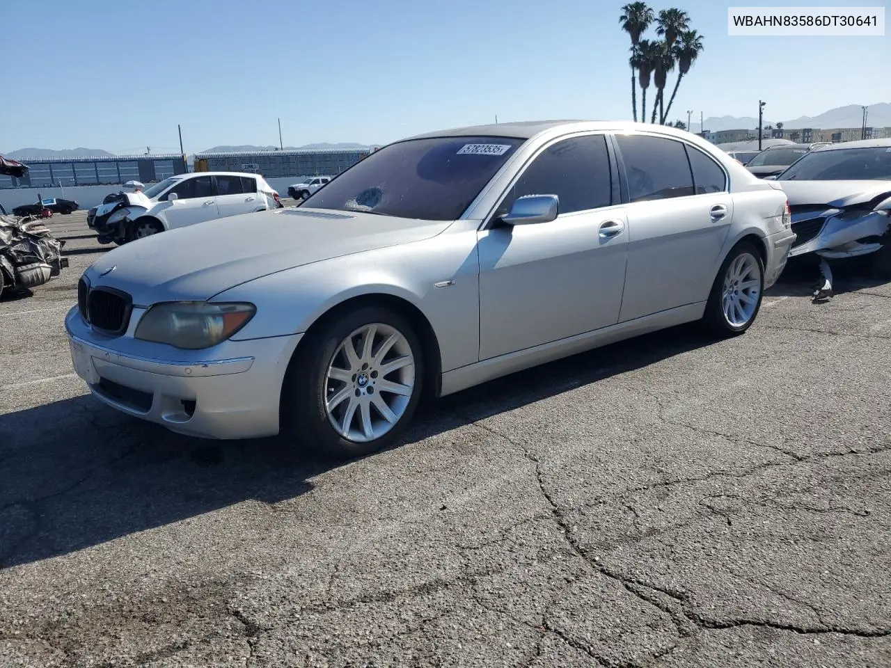 2006 BMW 750 Li VIN: WBAHN83586DT30641 Lot: 57823535