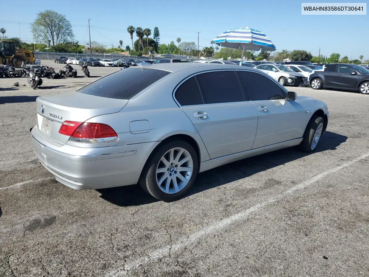 2006 BMW 750 Li VIN: WBAHN83586DT30641 Lot: 57823535