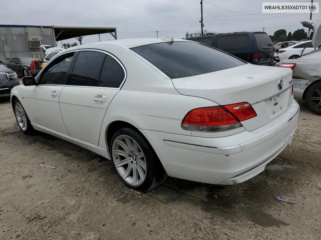 2006 BMW 750 I VIN: WBAHL835X6DT01146 Lot: 58617325