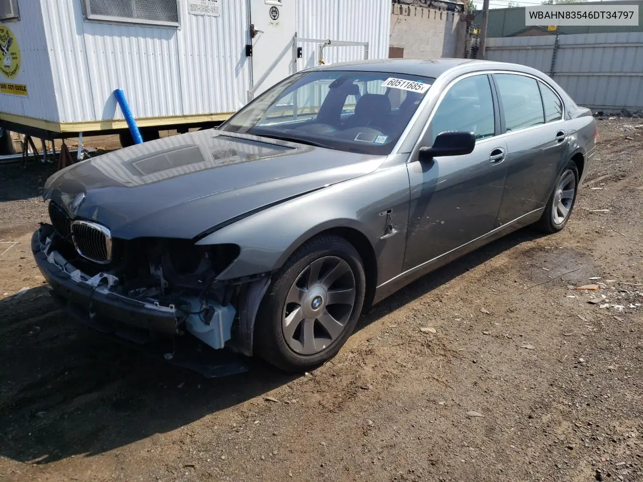 2006 BMW 750 Li VIN: WBAHN83546DT34797 Lot: 60511685