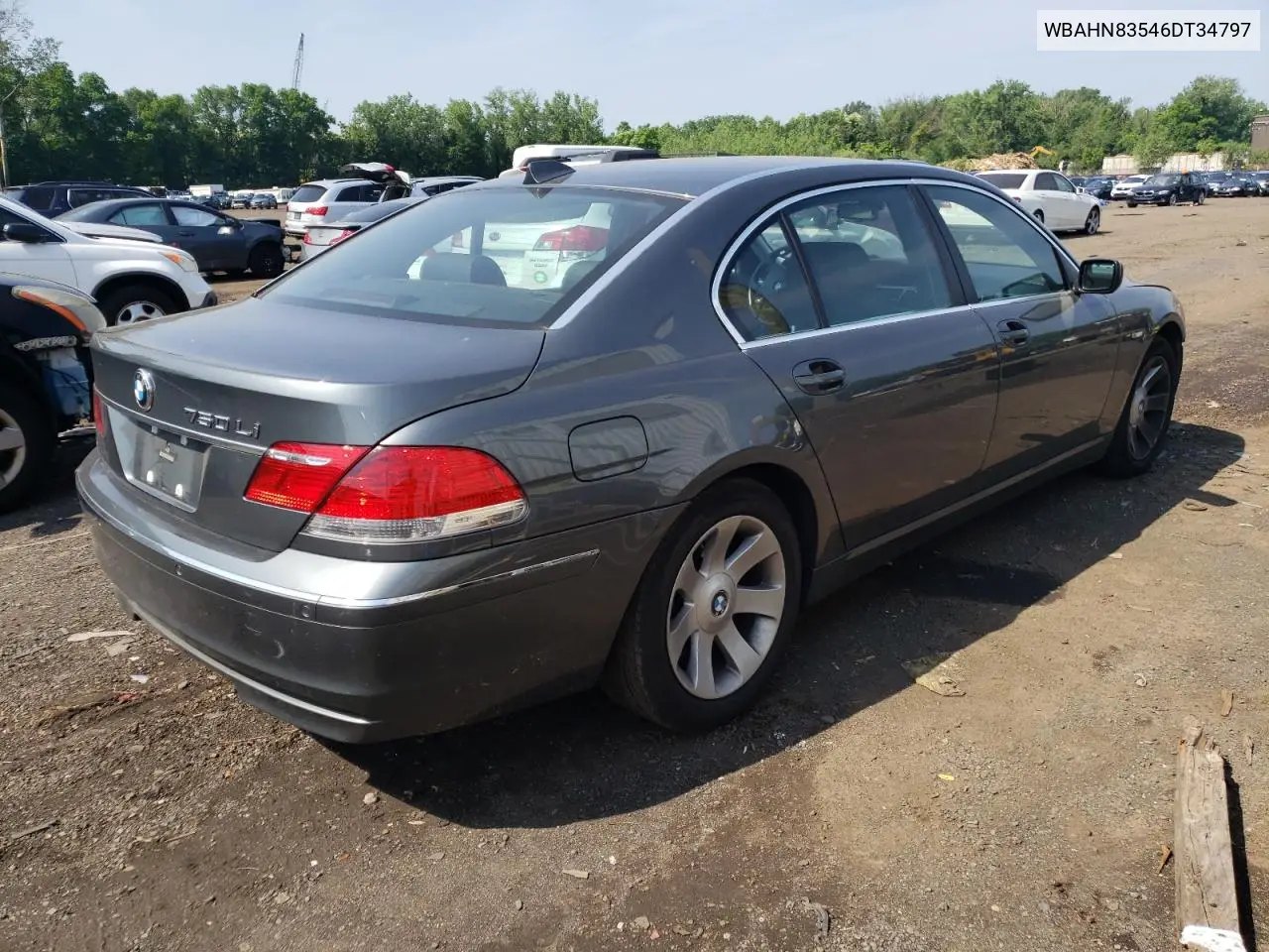 2006 BMW 750 Li VIN: WBAHN83546DT34797 Lot: 60511685