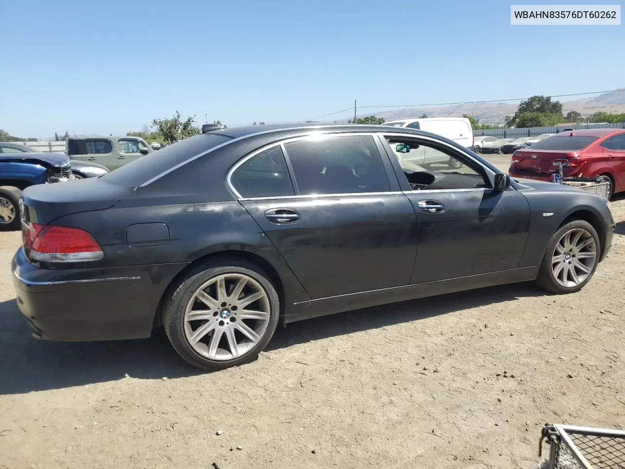 2006 BMW 750 Li VIN: WBAHN83576DT60262 Lot: 60733345