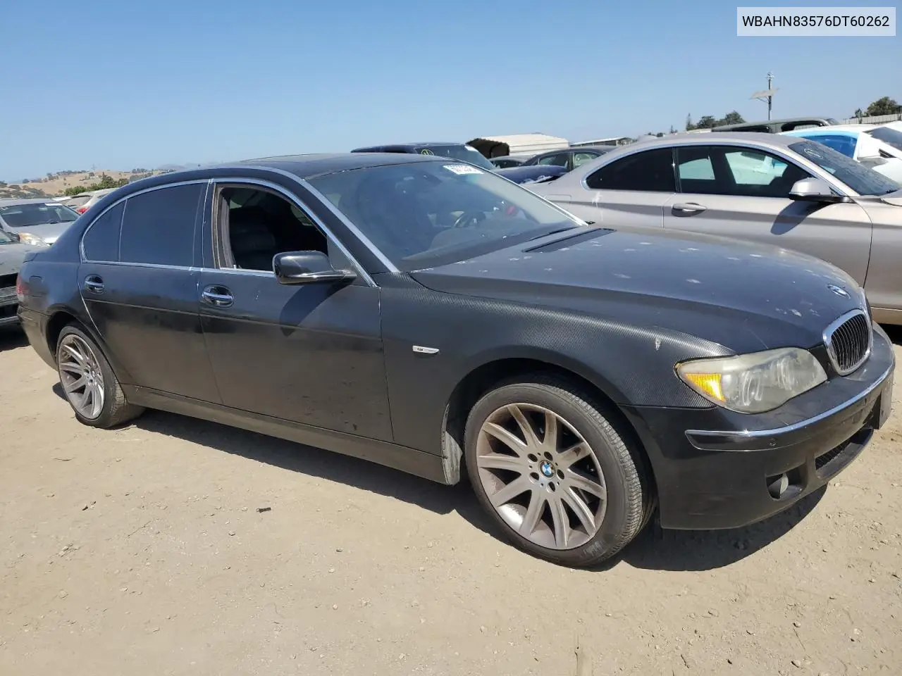2006 BMW 750 Li VIN: WBAHN83576DT60262 Lot: 60733345