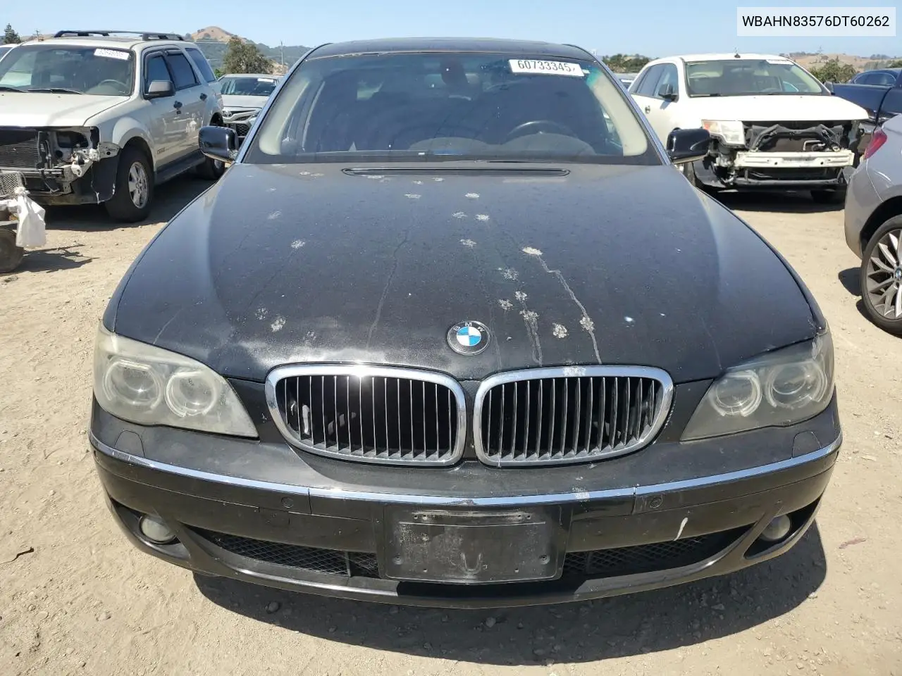 2006 BMW 750 Li VIN: WBAHN83576DT60262 Lot: 60733345