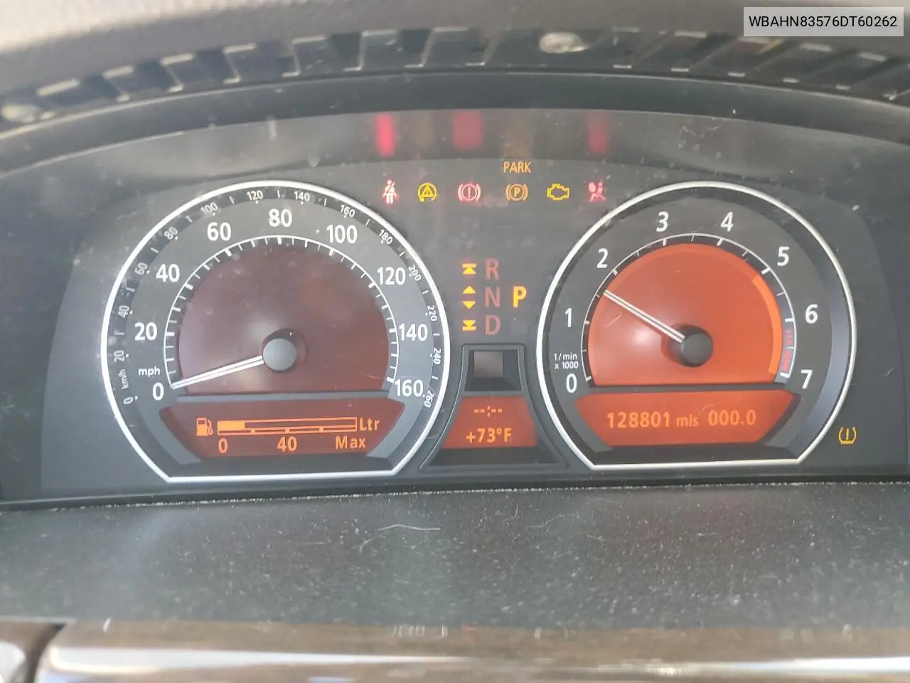 2006 BMW 750 Li VIN: WBAHN83576DT60262 Lot: 60733345