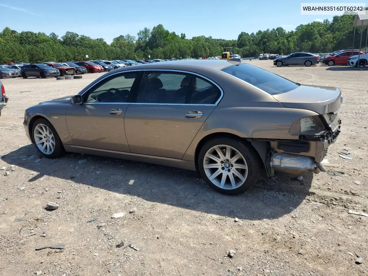 2006 BMW 750 Li VIN: WBAHN83516DT60242 Lot: 61361855