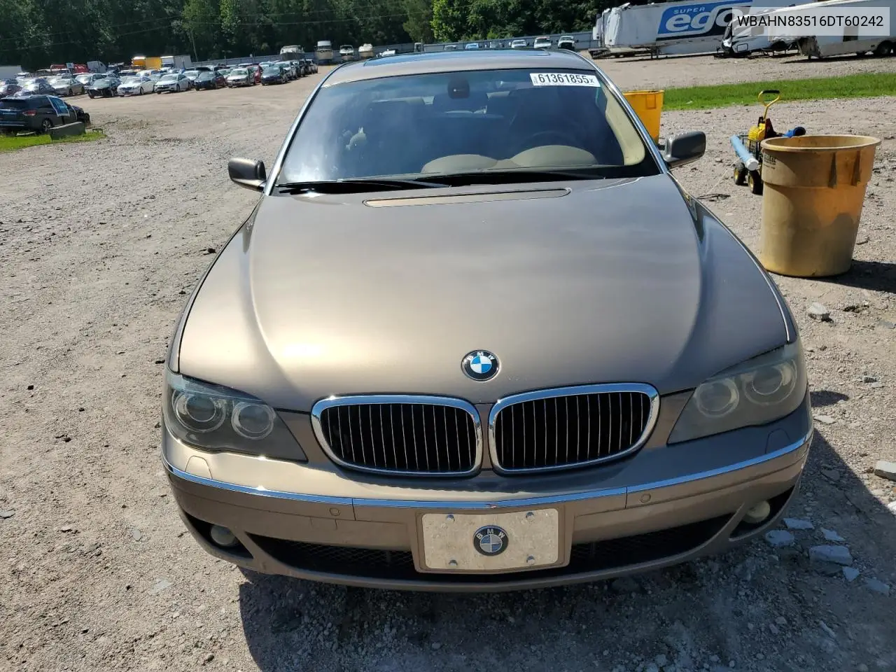 2006 BMW 750 Li VIN: WBAHN83516DT60242 Lot: 61361855