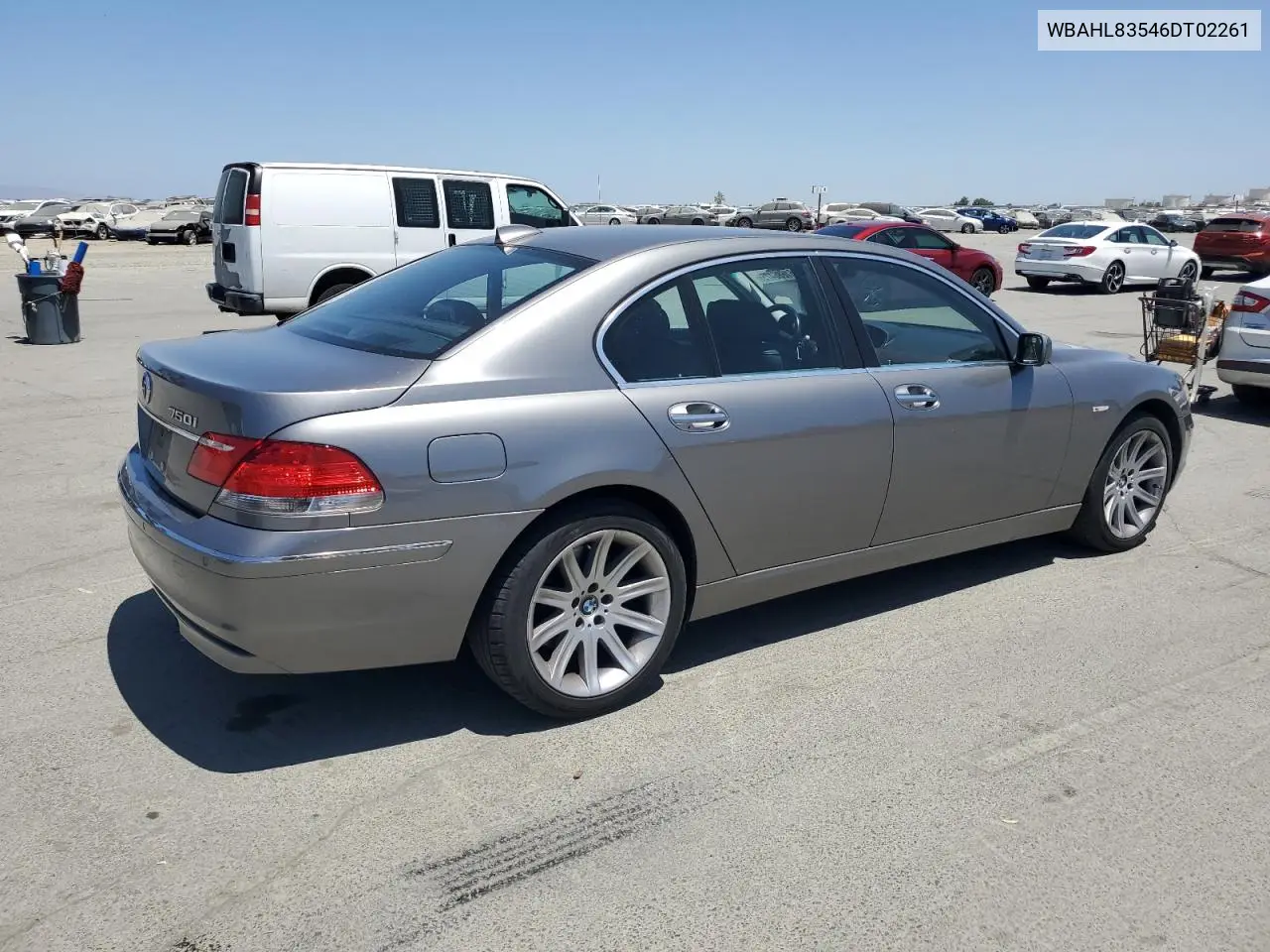 2006 BMW 750 I VIN: WBAHL83546DT02261 Lot: 61686475