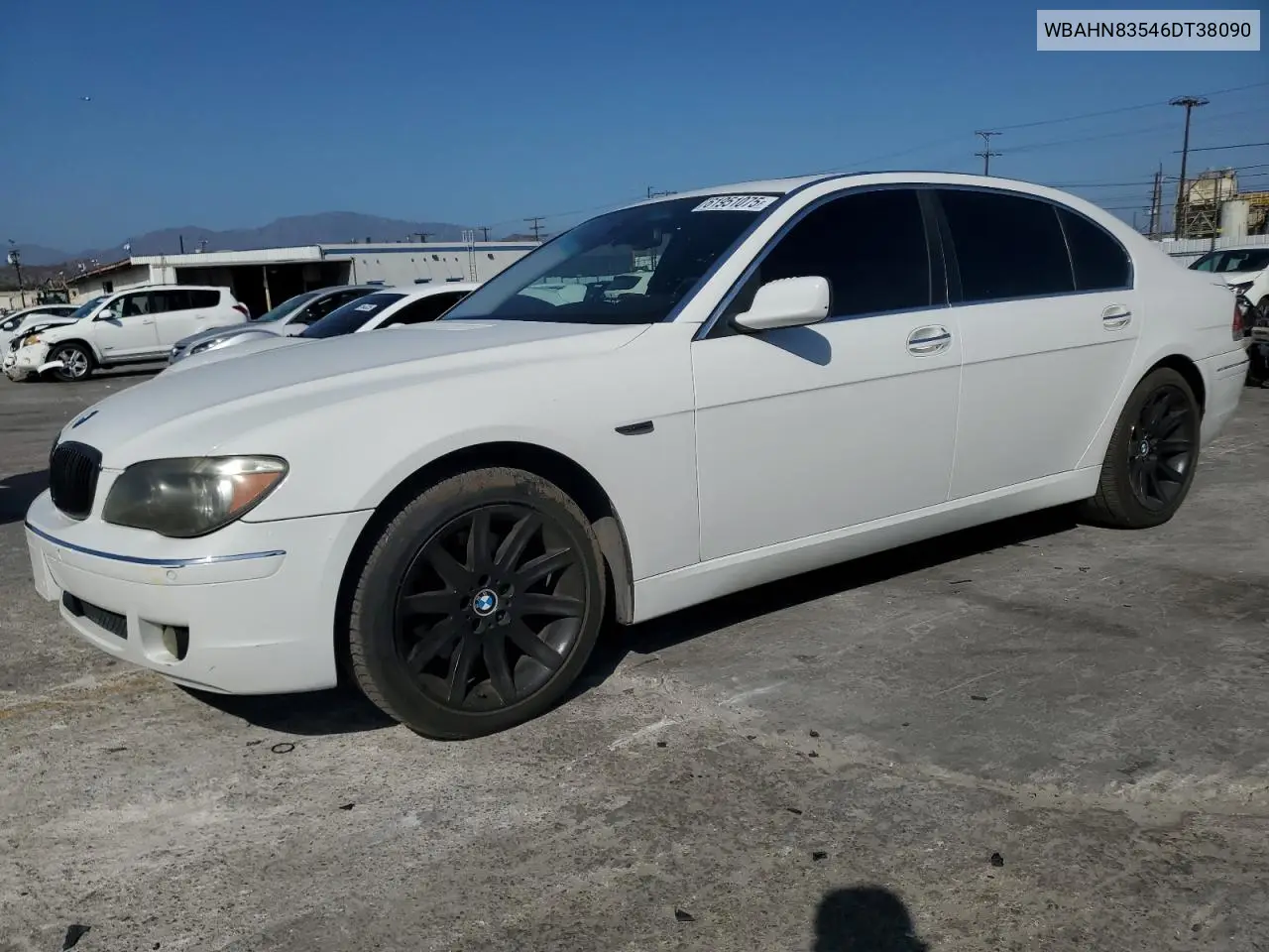 2006 BMW 750 Li VIN: WBAHN83546DT38090 Lot: 61951075
