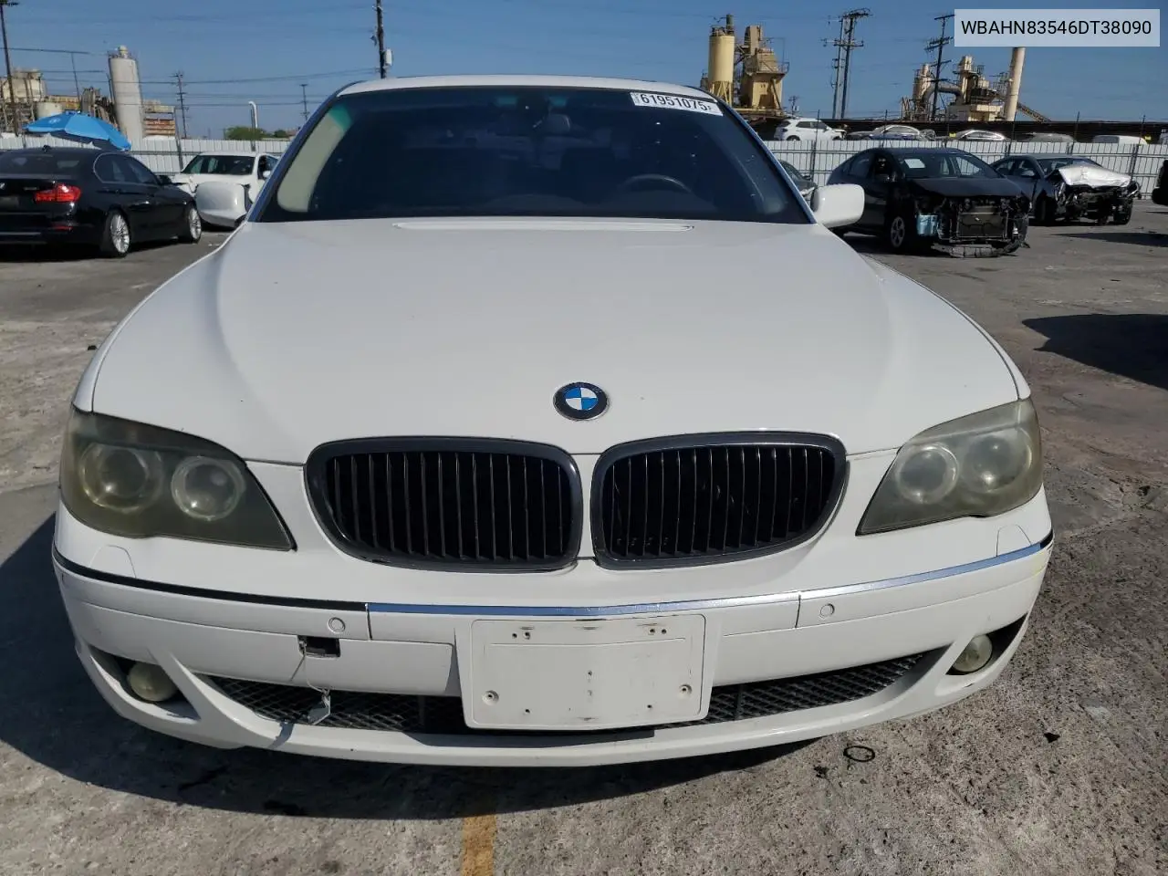2006 BMW 750 Li VIN: WBAHN83546DT38090 Lot: 61951075
