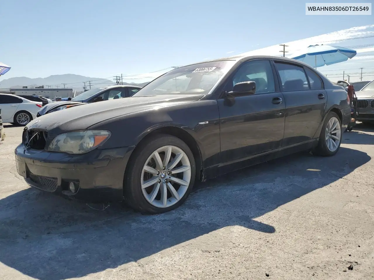 2006 BMW 750 Li VIN: WBAHN83506DT26549 Lot: 63866755
