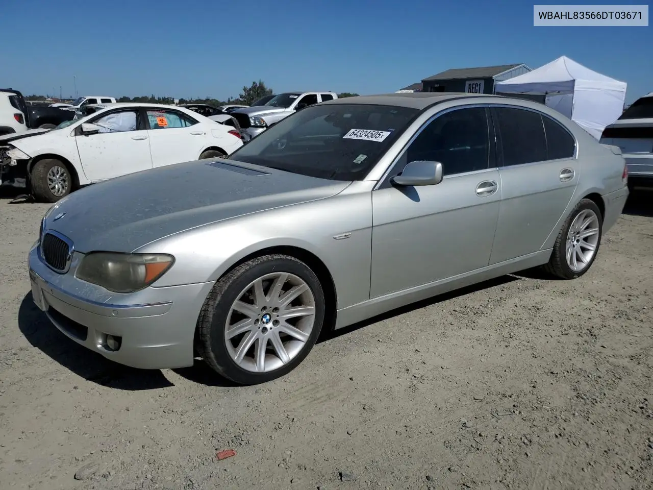 2006 BMW 750 I VIN: WBAHL83566DT03671 Lot: 64324505