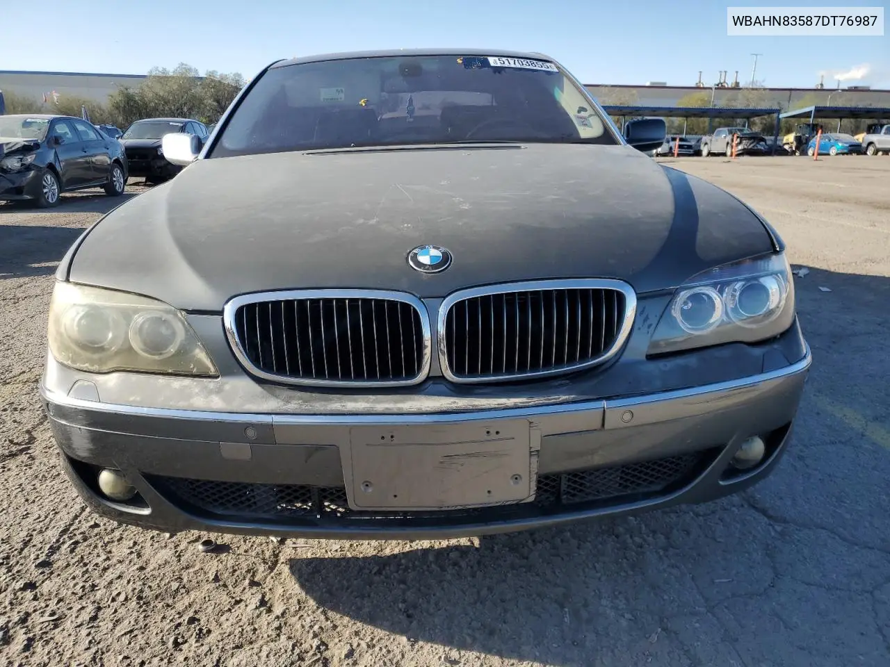 2007 BMW 750 VIN: WBAHN83587DT76987 Lot: 51703855