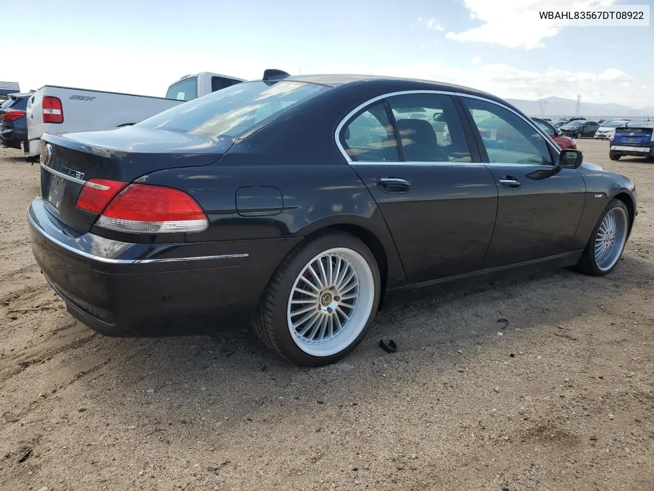 2007 BMW 750 I VIN: WBAHL83567DT08922 Lot: 56196245