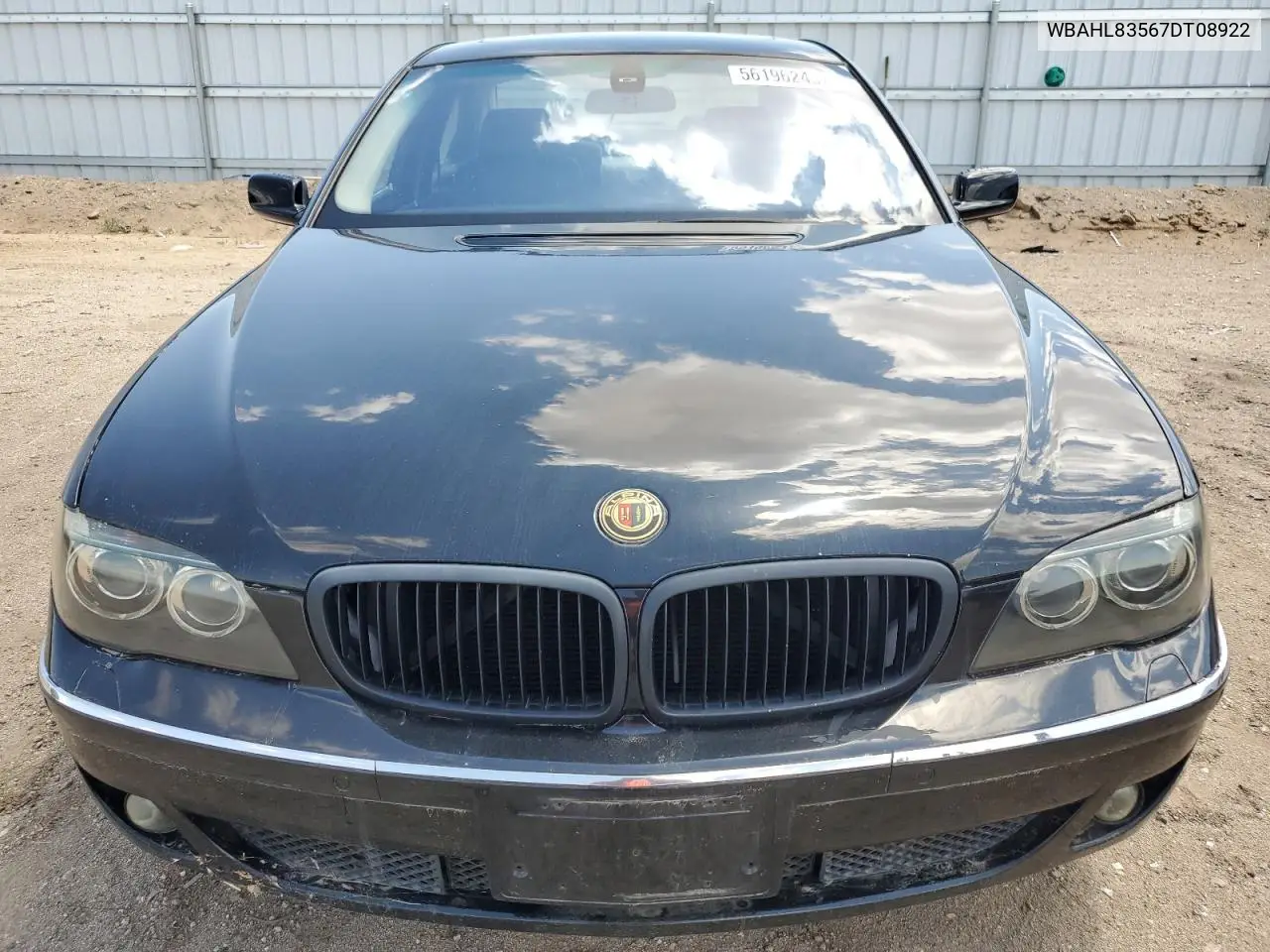 2007 BMW 750 I VIN: WBAHL83567DT08922 Lot: 56196245