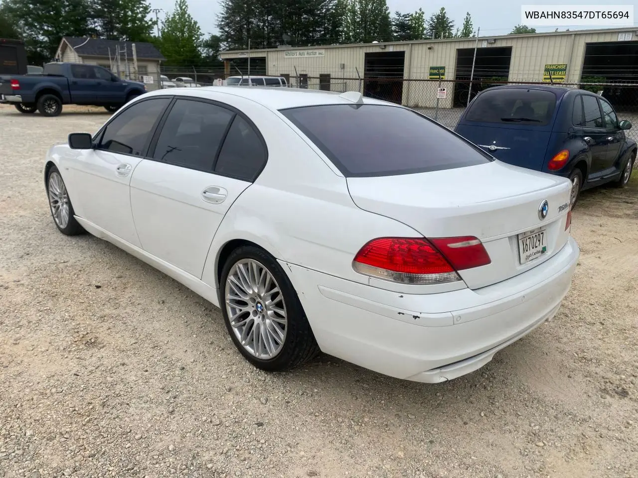 2007 BMW 750 VIN: WBAHN83547DT65694 Lot: 56299075