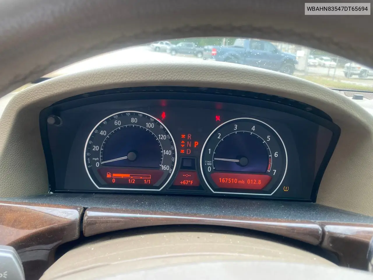 2007 BMW 750 VIN: WBAHN83547DT65694 Lot: 56299075