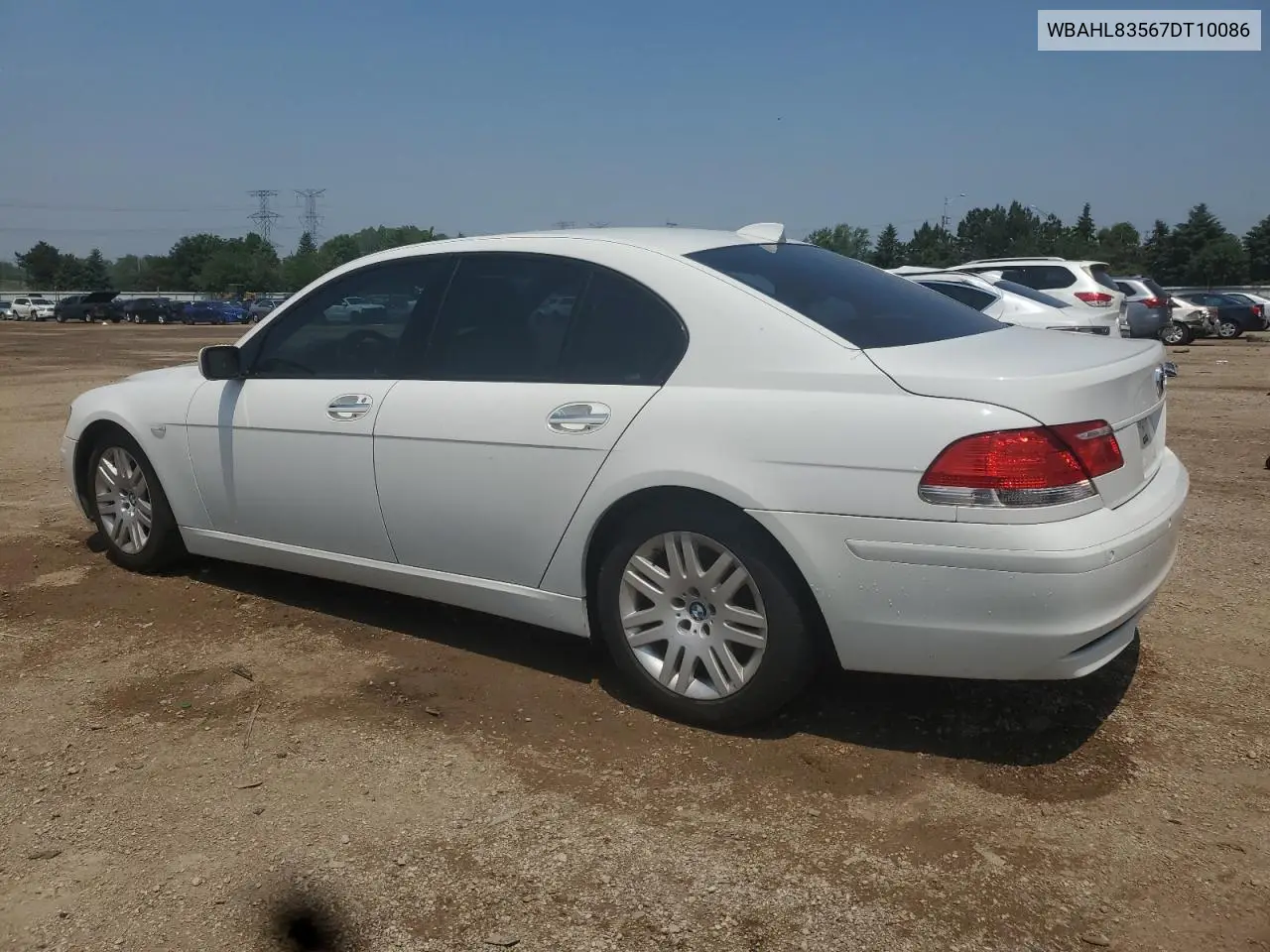2007 BMW 750 I VIN: WBAHL83567DT10086 Lot: 59408605
