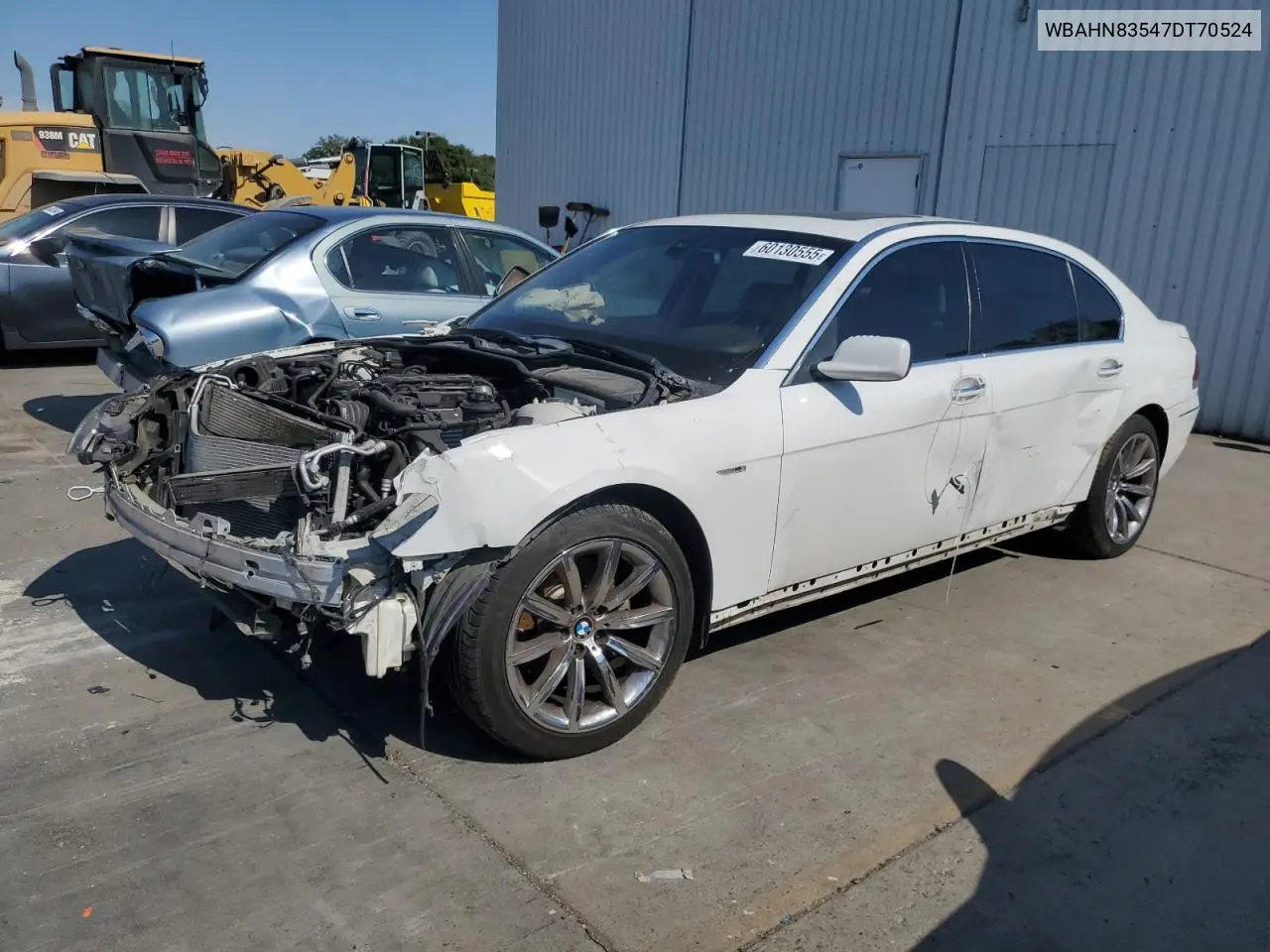 2007 BMW 750 VIN: WBAHN83547DT70524 Lot: 60130555