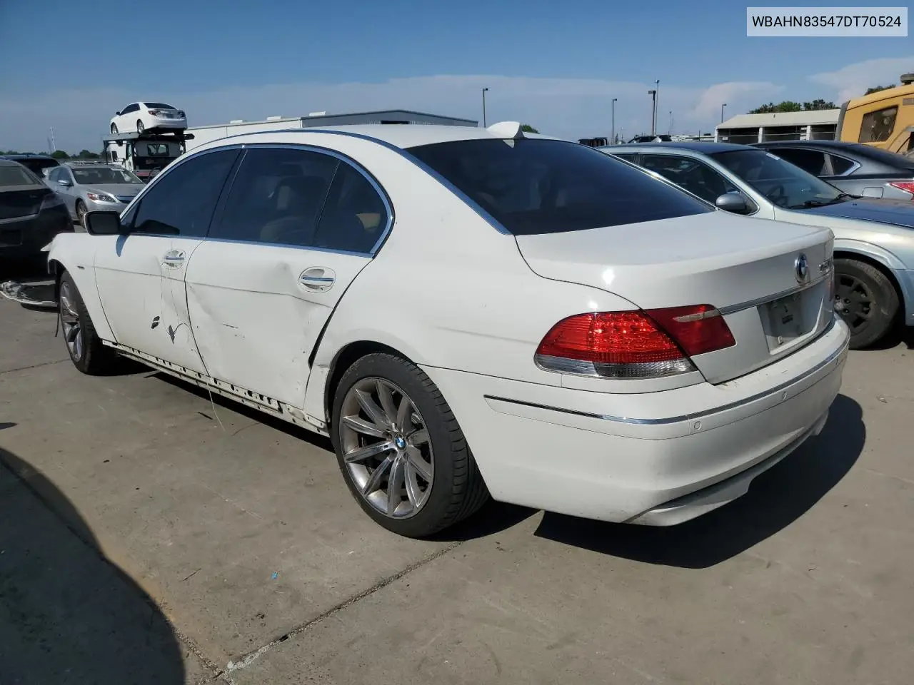 2007 BMW 750 VIN: WBAHN83547DT70524 Lot: 60130555