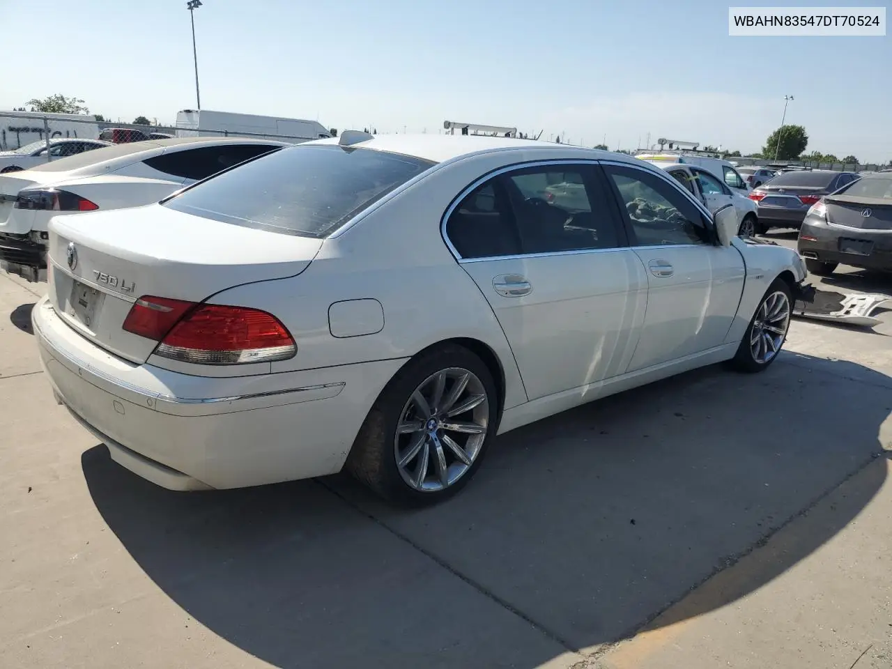 2007 BMW 750 VIN: WBAHN83547DT70524 Lot: 60130555