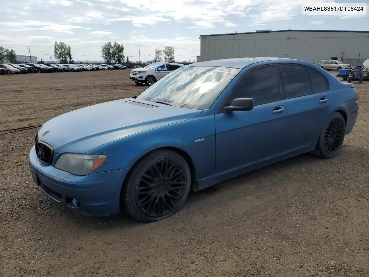 2007 BMW 750 I VIN: WBAHL83517DT08424 Lot: 64487305