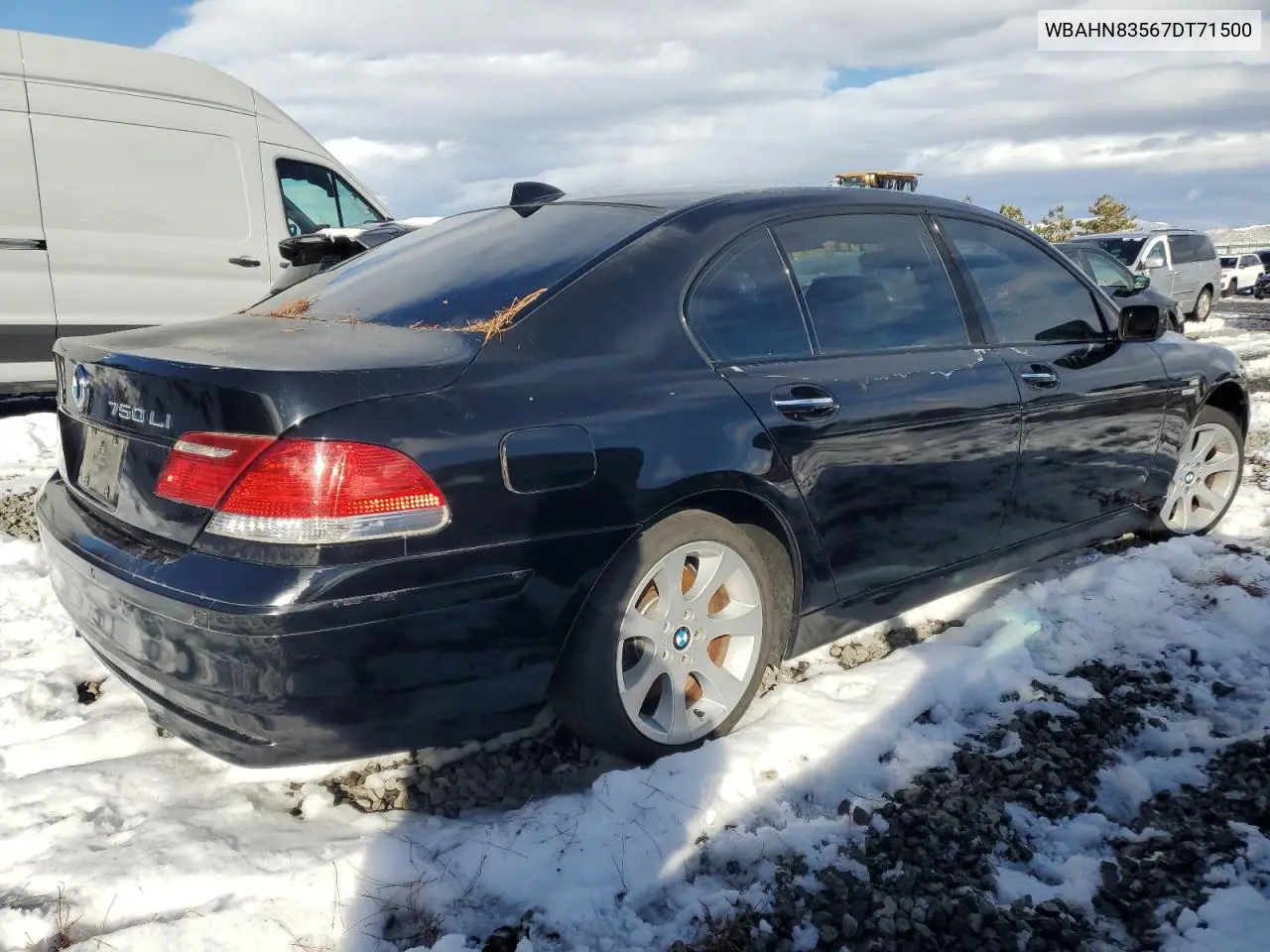 2007 BMW 750 VIN: WBAHN83567DT71500 Lot: 89254935
