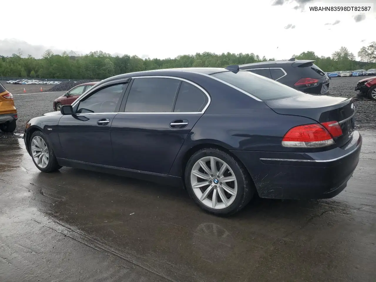 2008 BMW 750 Li VIN: WBAHN83598DT82587 Lot: 56929475