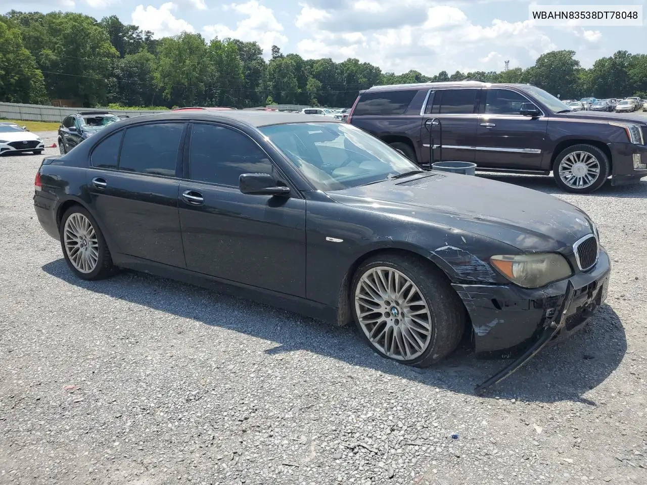 2008 BMW 750 Li VIN: WBAHN83538DT78048 Lot: 62921805