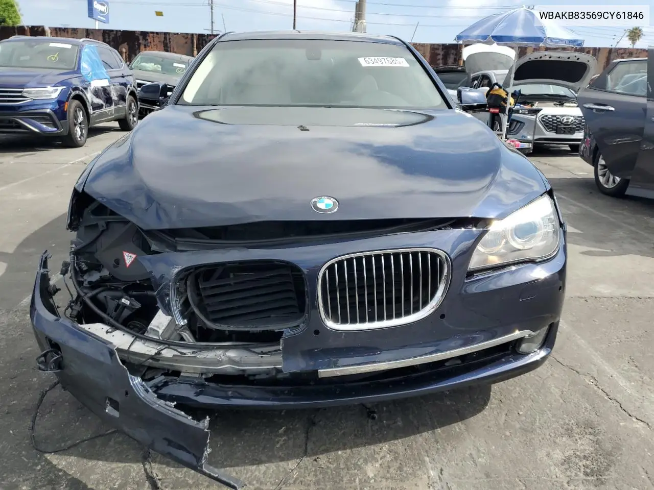 2009 BMW 750 Li VIN: WBAKB83569CY61846 Lot: 63497685