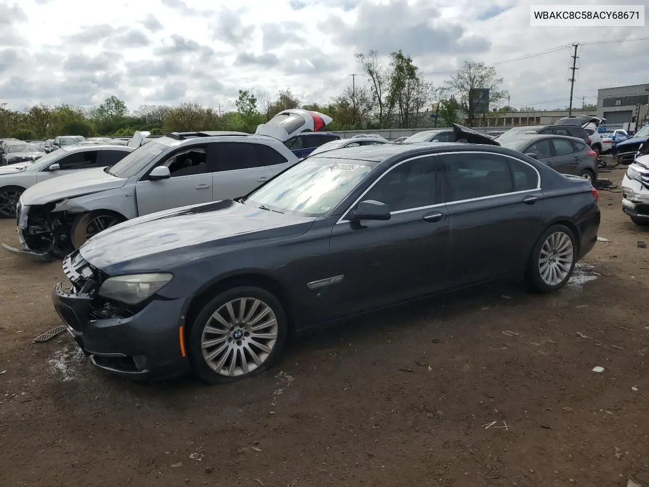 2010 BMW 750 Li xDrive VIN: WBAKC8C58ACY68671 Lot: 56703235