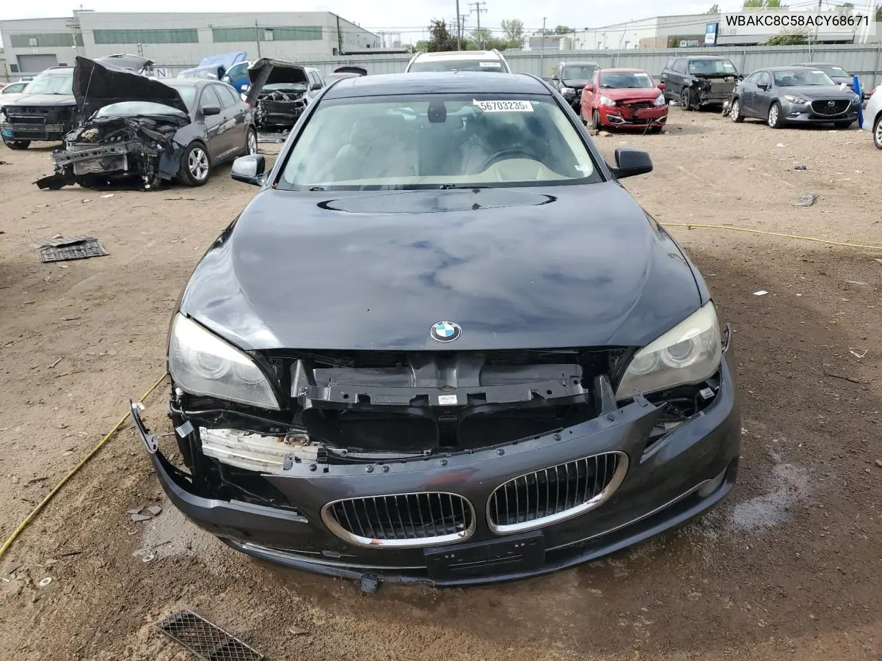 2010 BMW 750 Li xDrive VIN: WBAKC8C58ACY68671 Lot: 56703235