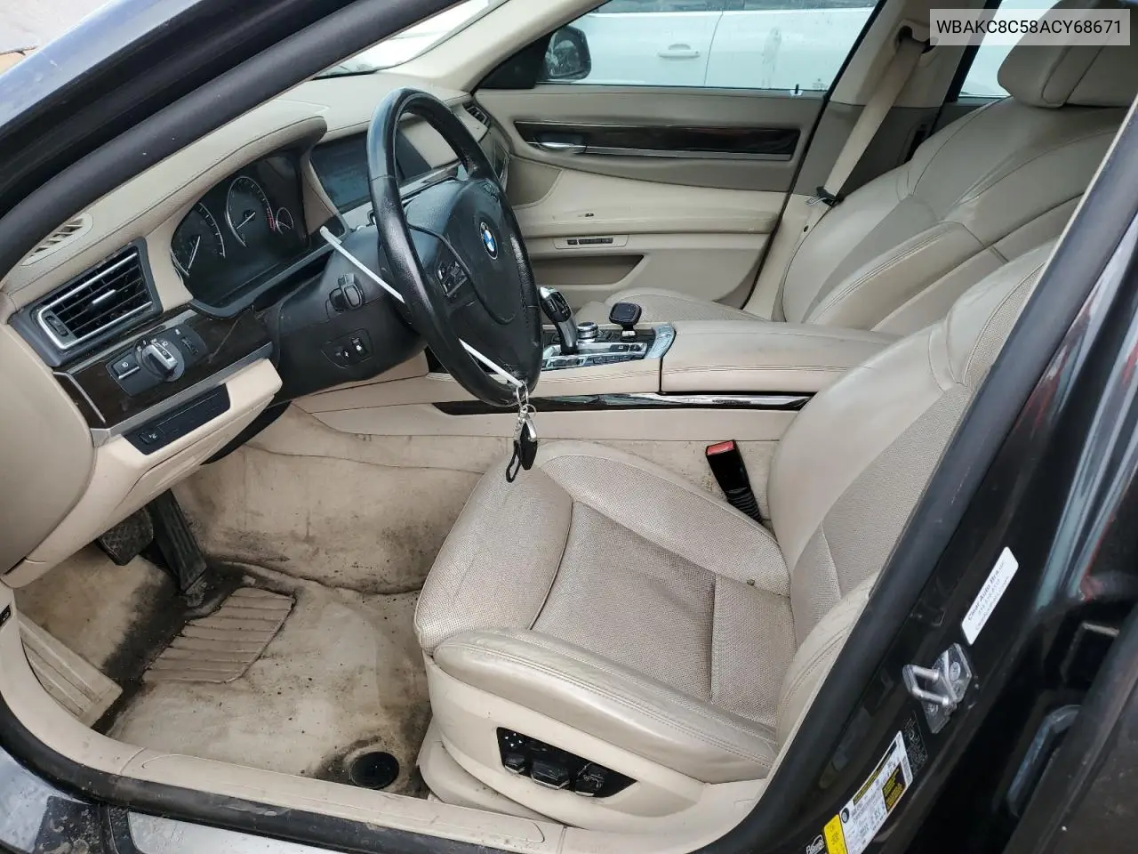 2010 BMW 750 Li xDrive VIN: WBAKC8C58ACY68671 Lot: 56703235