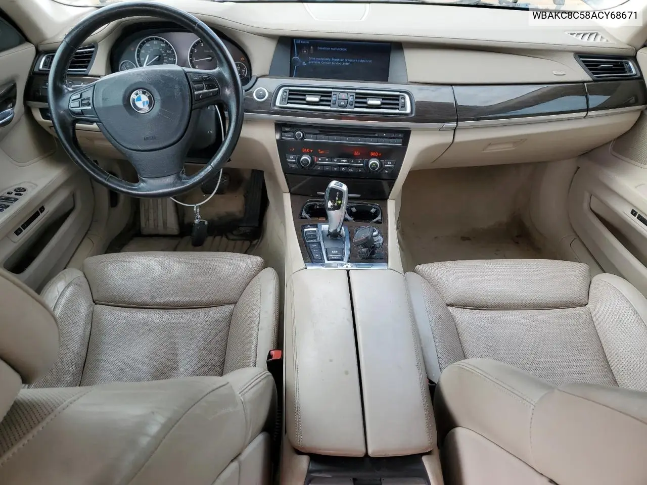 2010 BMW 750 Li xDrive VIN: WBAKC8C58ACY68671 Lot: 56703235