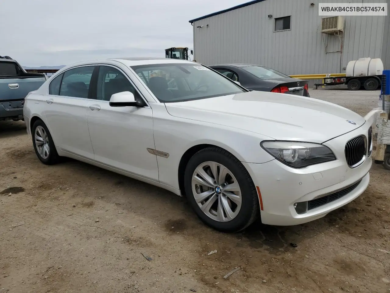 2011 BMW 740 Li VIN: WBAKB4C51BC574574 Lot: 50425125