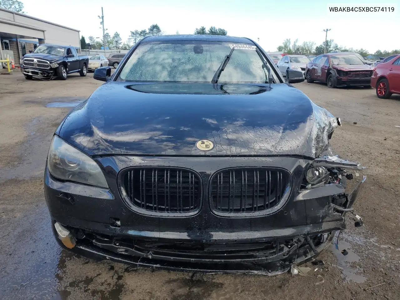 2011 BMW 740 Li VIN: WBAKB4C5XBC574119 Lot: 54946445