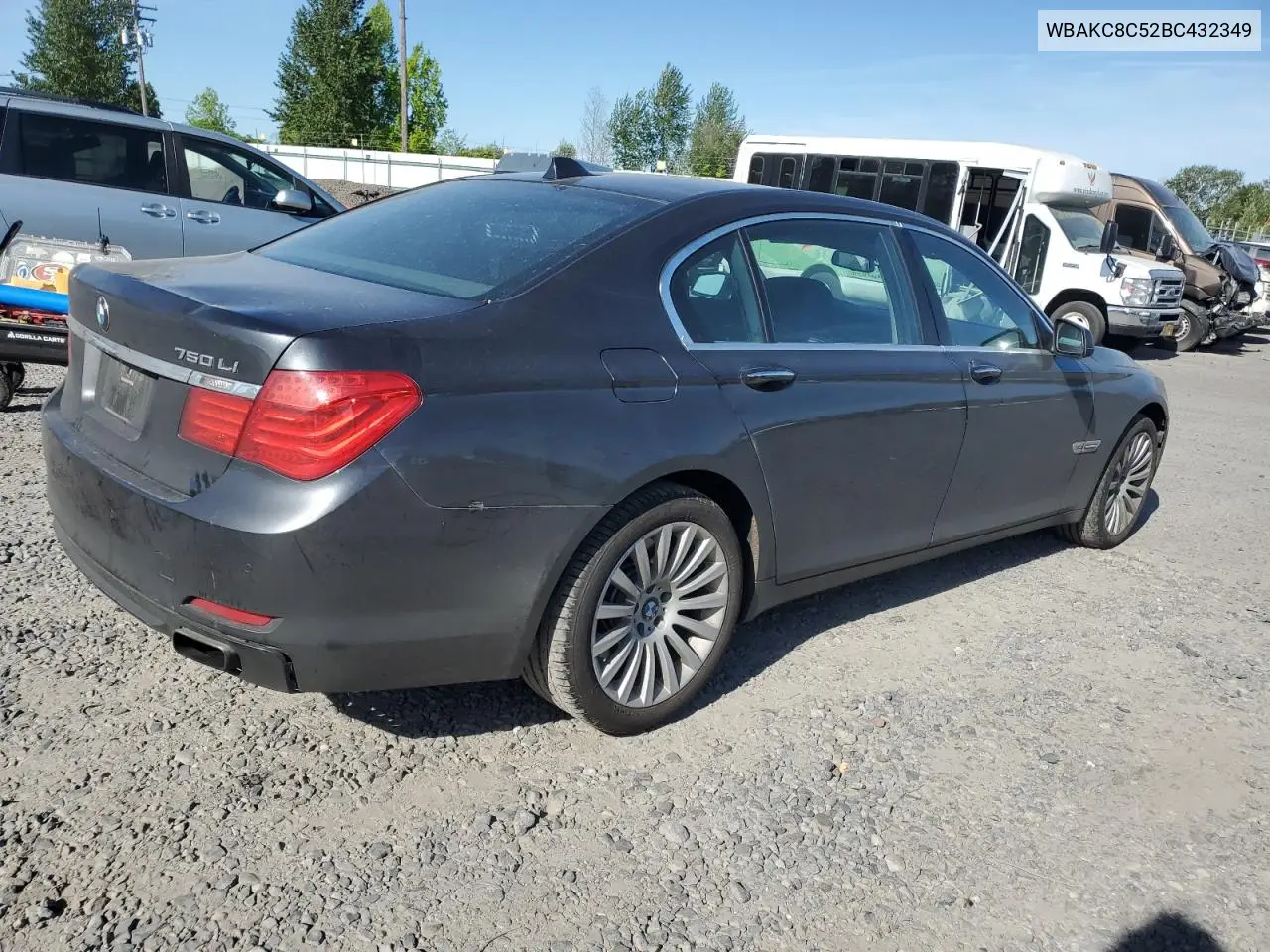 2011 BMW 750 Lxi VIN: WBAKC8C52BC432349 Lot: 56072525