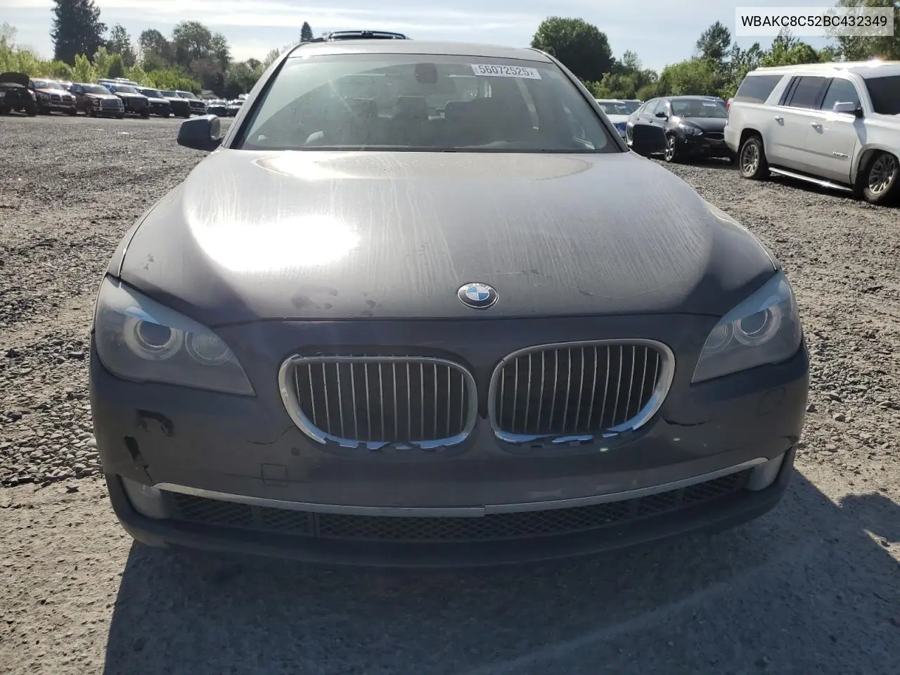 2011 BMW 750 Lxi VIN: WBAKC8C52BC432349 Lot: 56072525