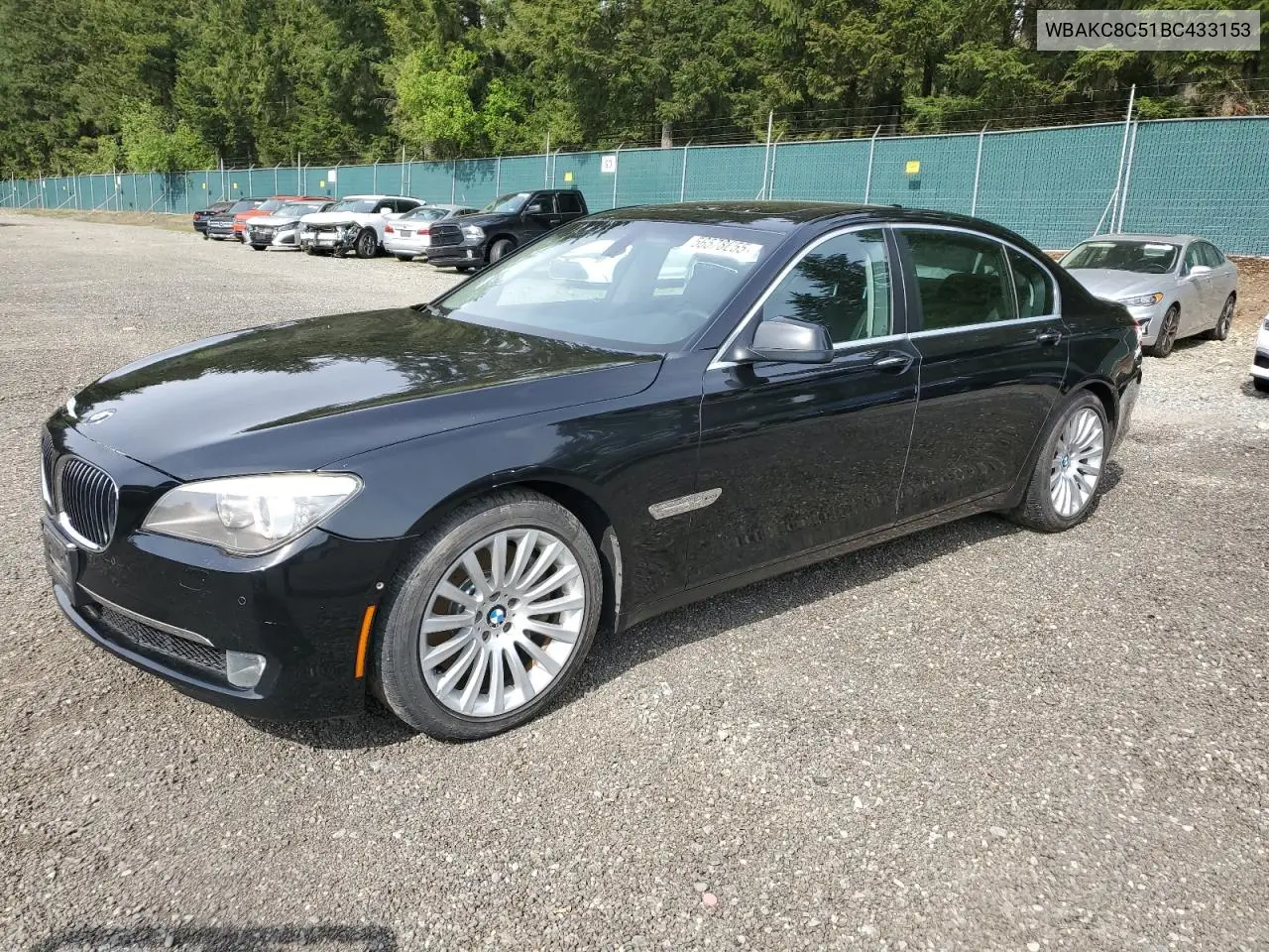 2011 BMW 750 Lxi VIN: WBAKC8C51BC433153 Lot: 56578655