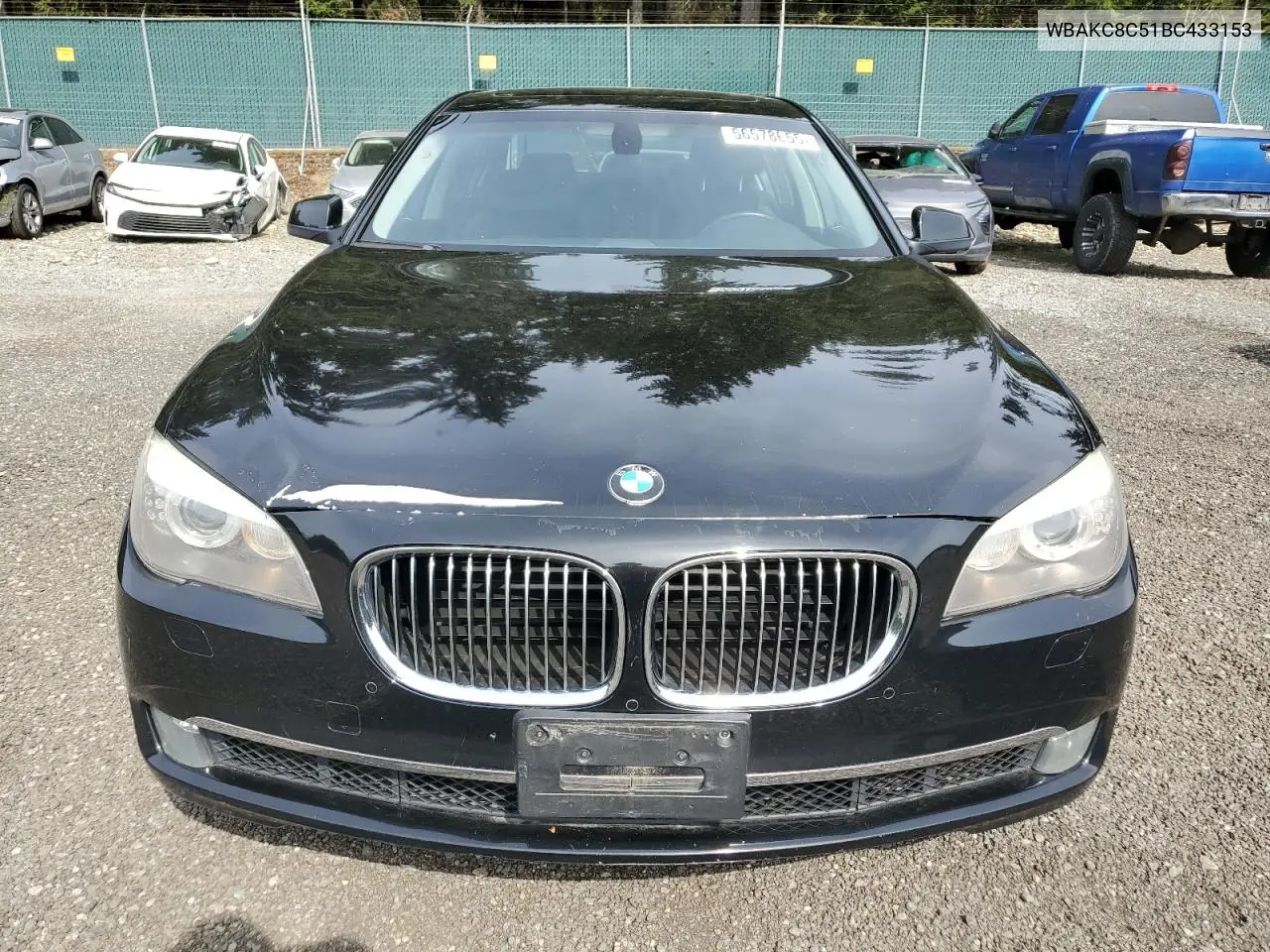 2011 BMW 750 Lxi VIN: WBAKC8C51BC433153 Lot: 56578655