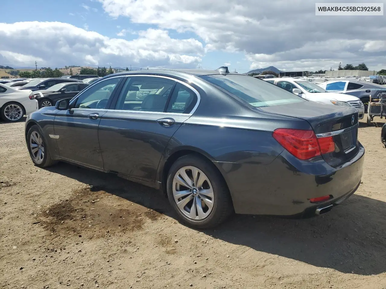 2011 BMW 740 Li VIN: WBAKB4C55BC392568 Lot: 56785805