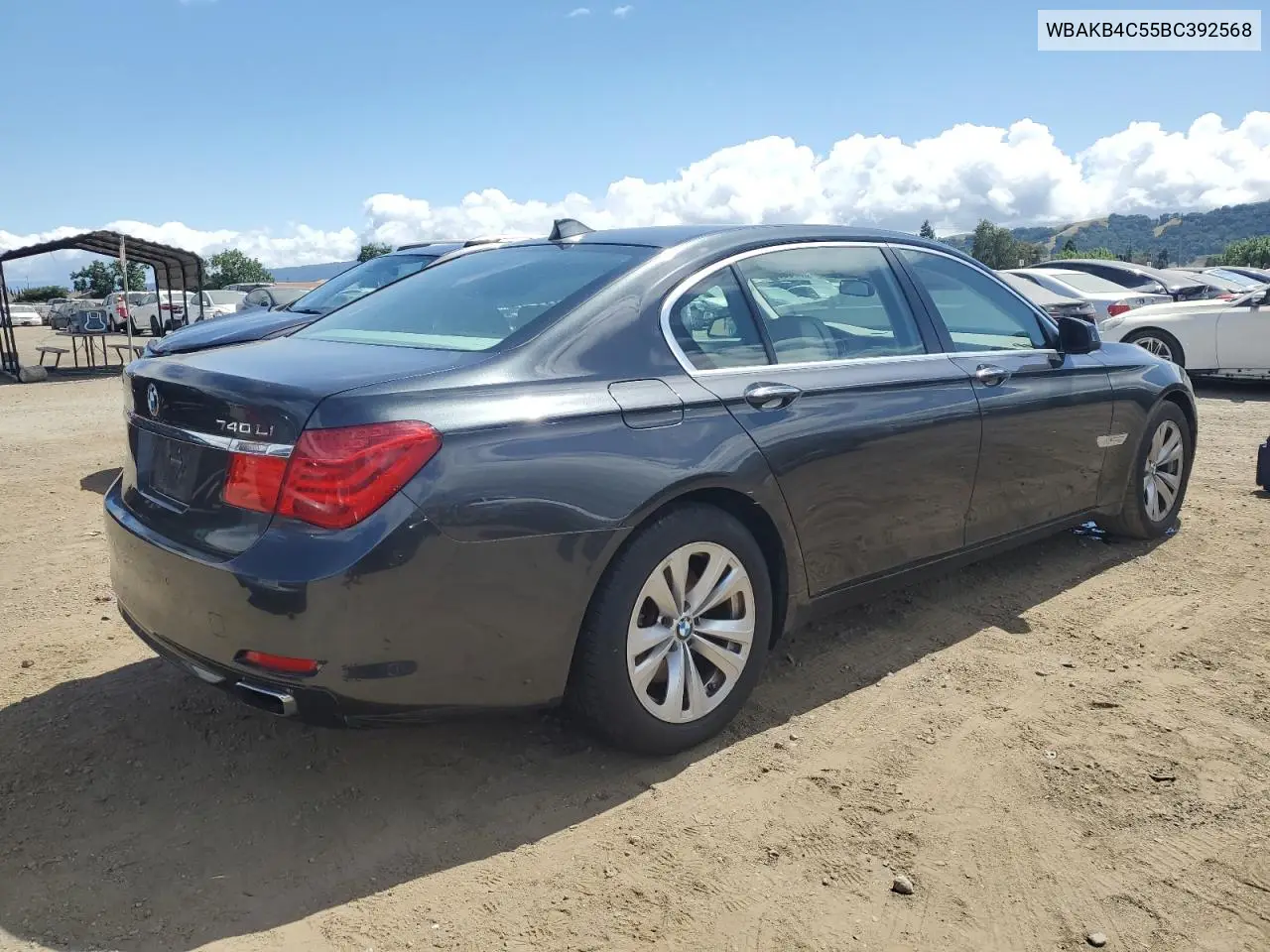 2011 BMW 740 Li VIN: WBAKB4C55BC392568 Lot: 56785805