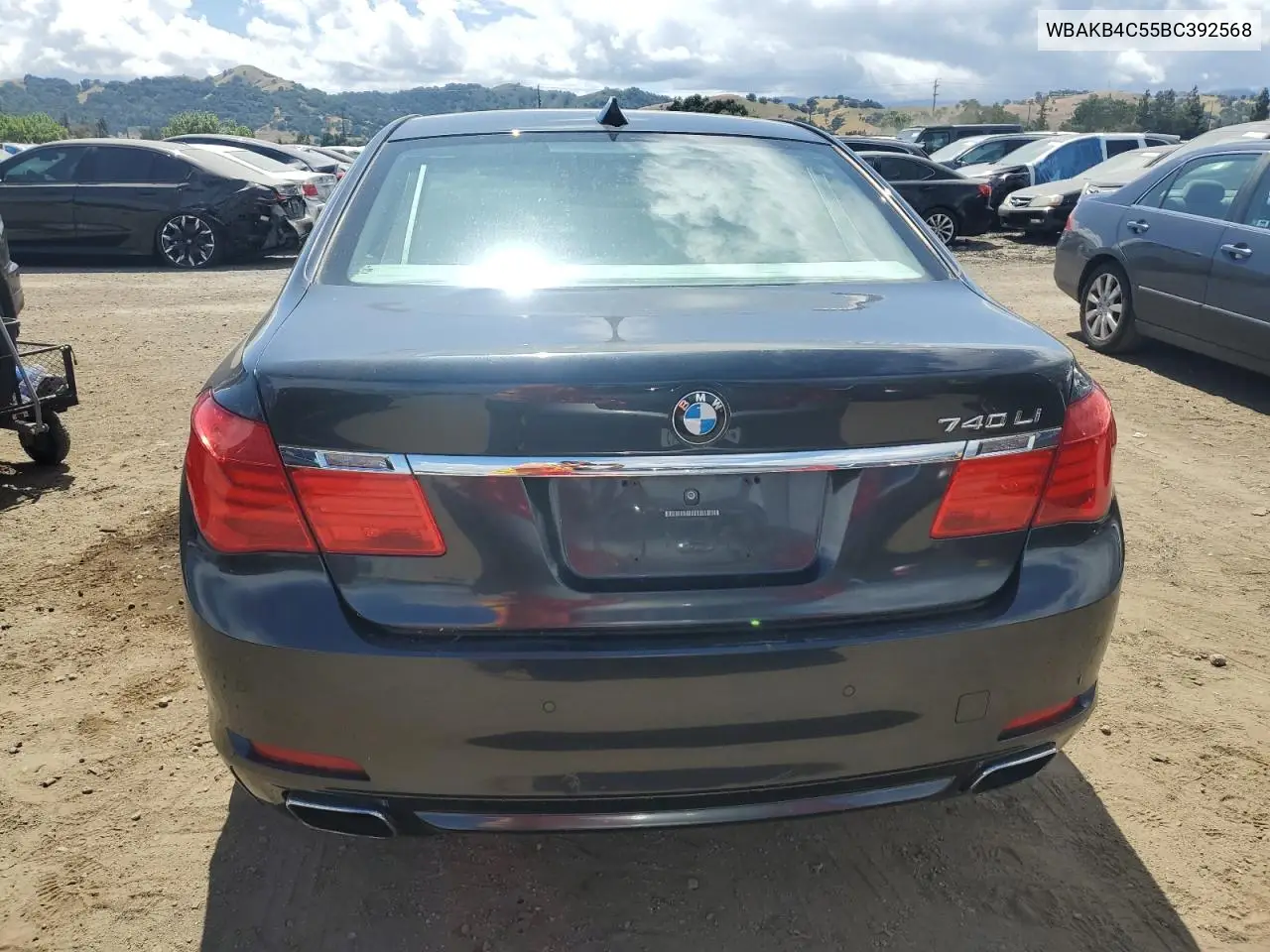 2011 BMW 740 Li VIN: WBAKB4C55BC392568 Lot: 56785805