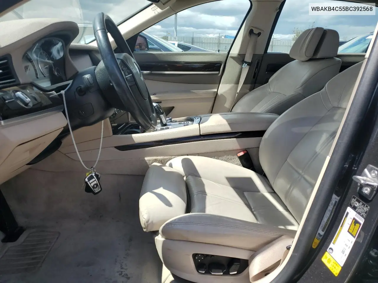 2011 BMW 740 Li VIN: WBAKB4C55BC392568 Lot: 56785805
