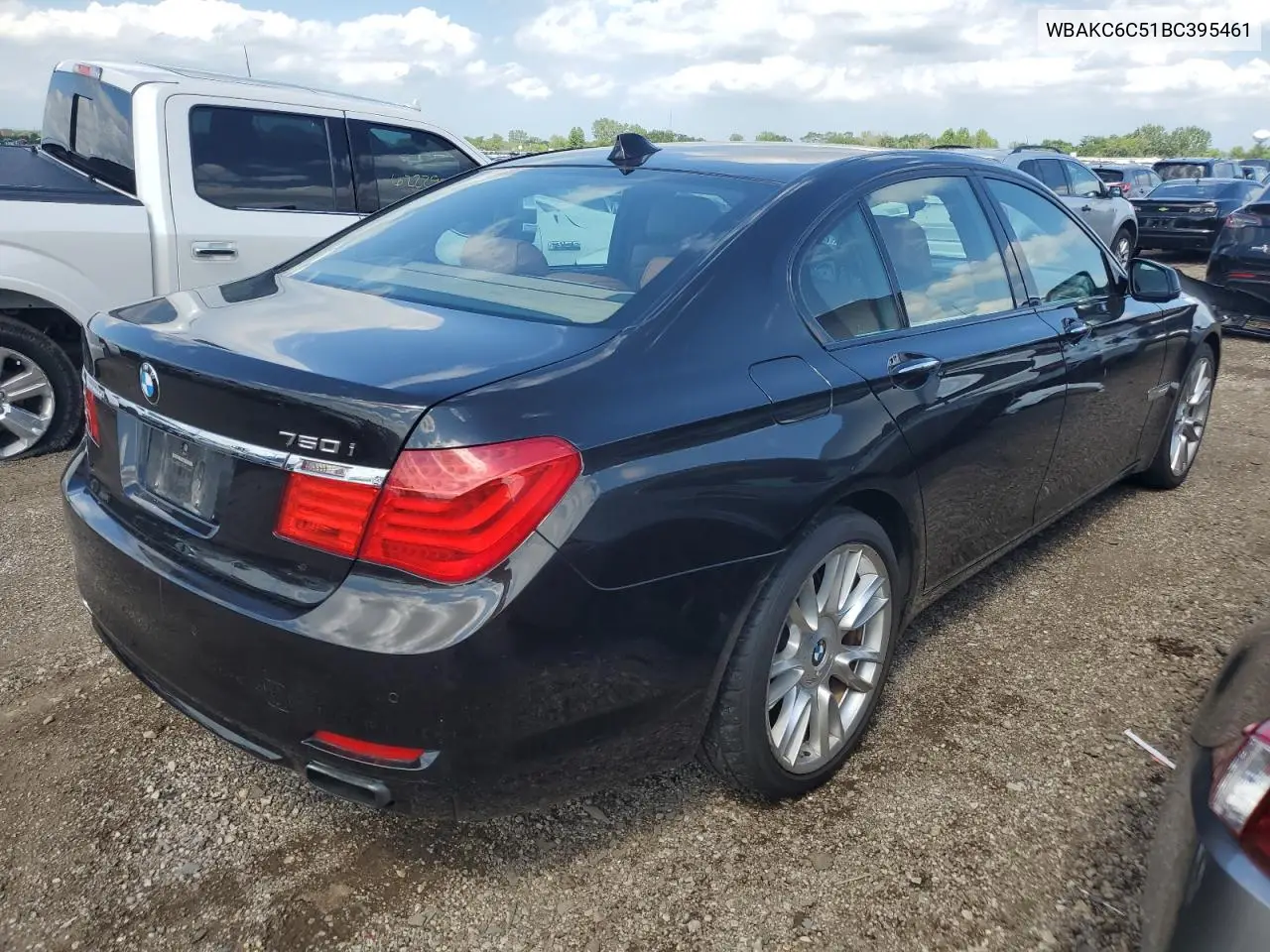 2011 BMW 750 Xi VIN: WBAKC6C51BC395461 Lot: 62537865