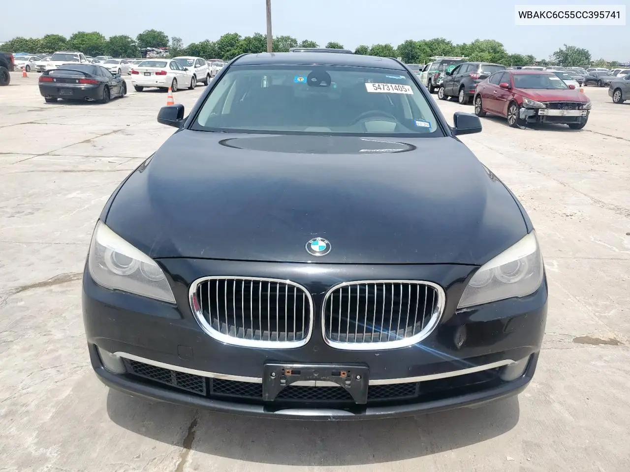 2012 BMW 750 Xi VIN: WBAKC6C55CC395741 Lot: 54731405