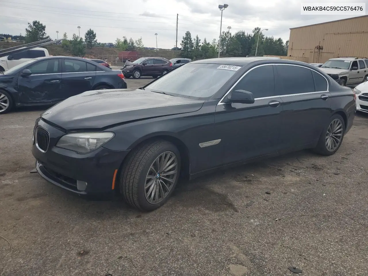 2012 BMW 740 Li VIN: WBAKB4C59CC576476 Lot: 55670215